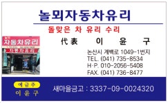 놀뫼자동차유리