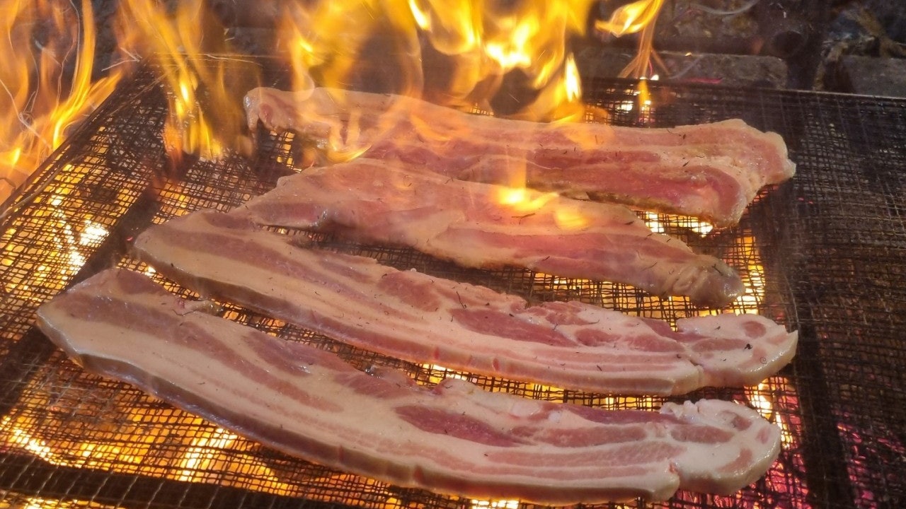 먹골촌가든 볏짚초벌삼겹살