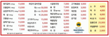 맛나숯불직화구이 대전본점