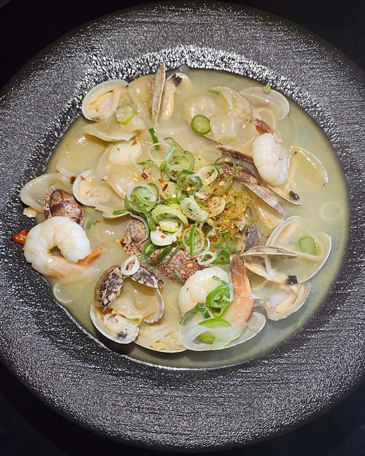 바지락수제비술찜