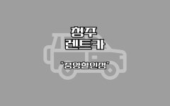 청주렌트카 중앙할인점