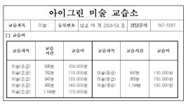 아이그린미술교습소