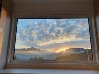 숲속빨간벽돌집