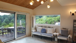 숲속빨간벽돌집