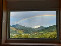 숲속빨간벽돌집