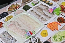 여수용궁횟집 새조개 하모샤브샤브 물회