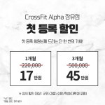 크로스핏 알파 장유점