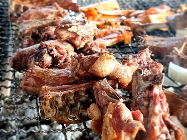 마차산오리참나무장작구이