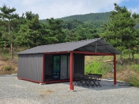 이밤에캠핑장