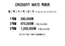크로스핏 메이트 수내점