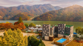 가평 남이섬 리알토 스파 수영장 가족펜션