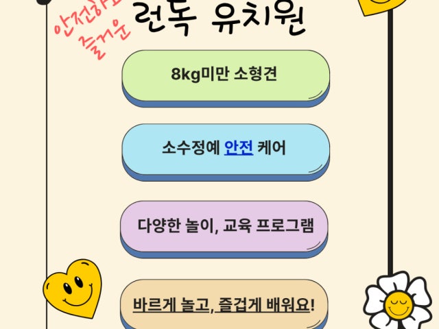 런독 강아지유치원 애견유치원