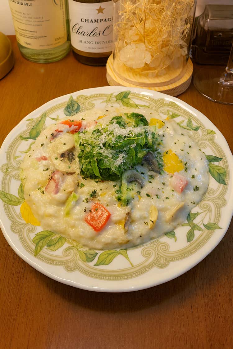 버섯 크림 리조또