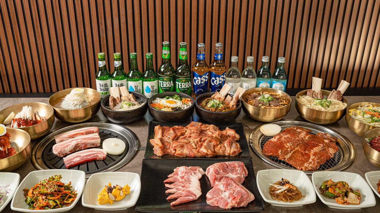 옥정면옥 숯불갈비