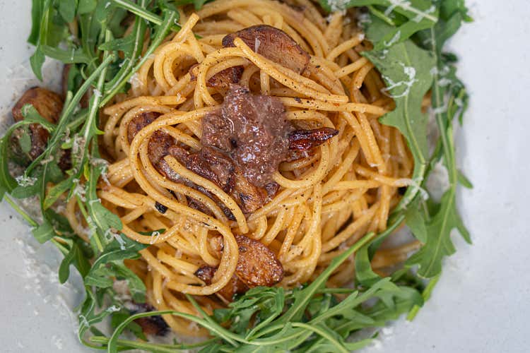 anchovy oil pasta