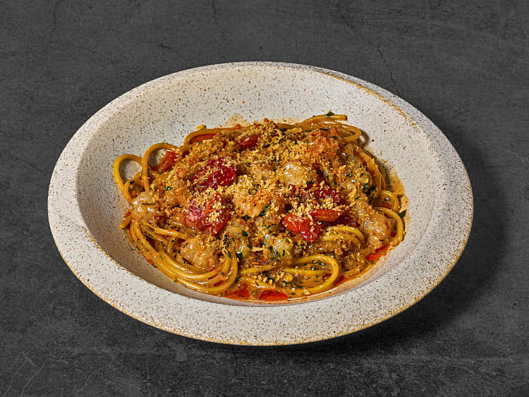 구운 붉은새우 비스크 파스타🦐🍝