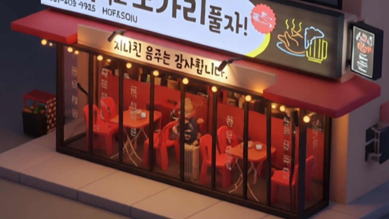 치맥먹고노가리풀자