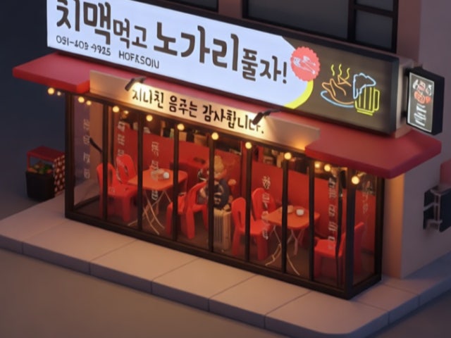 치맥먹고노가리풀자