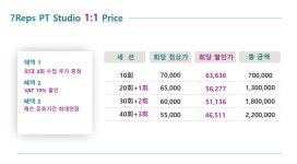 세븐렙스 PT Studio