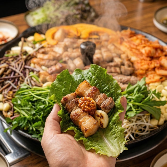 쌈뚜껑 육류,고기요리 대표 사진