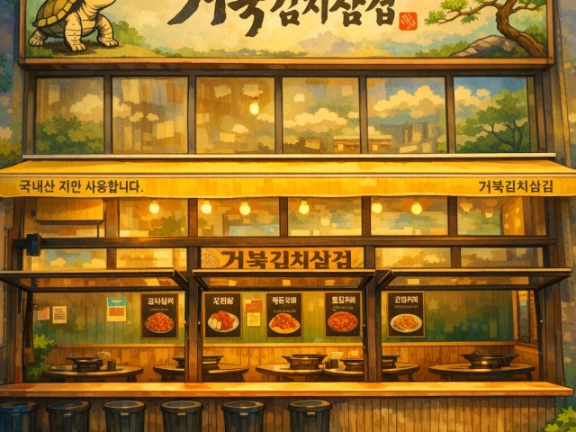 거북김치삼겹