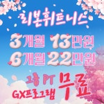 리본휘트니스 헬스 PT GX 월평