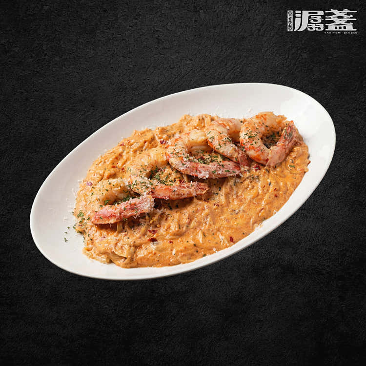 홍새우로제생면파스타