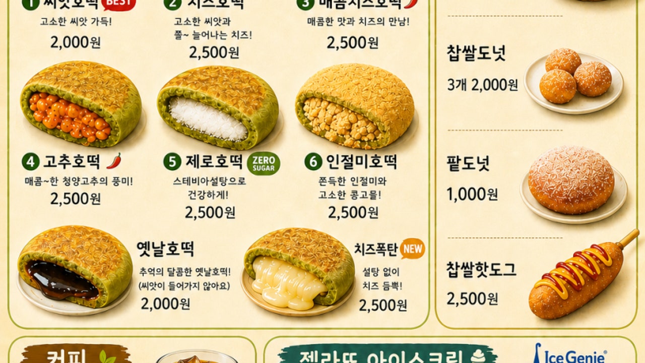 호랑이호떡 꽈배기 카페