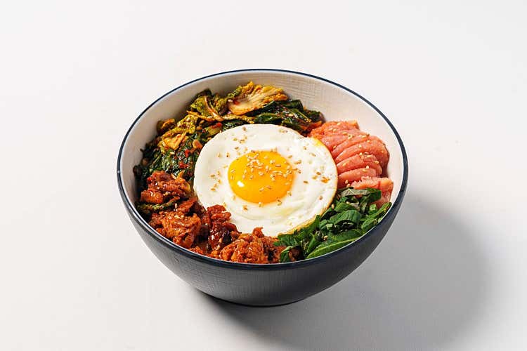 고기듬뿍 명란 얼갈이 비빔밥