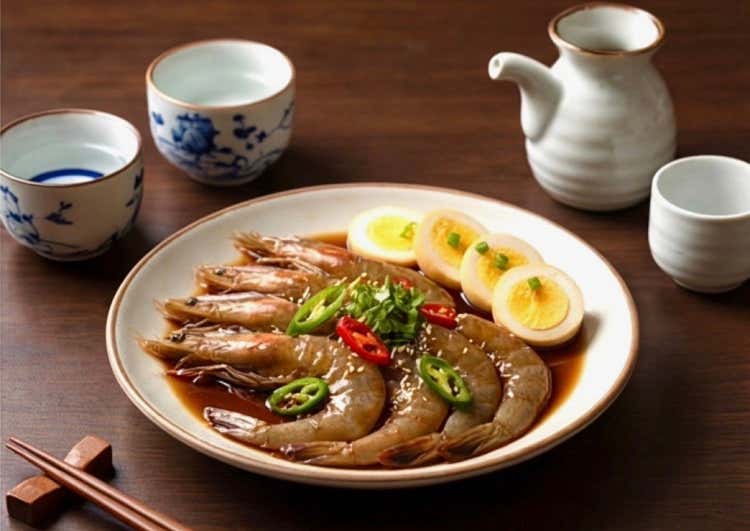 요이 숙성 쇼유즈케 에비 (간장새우)