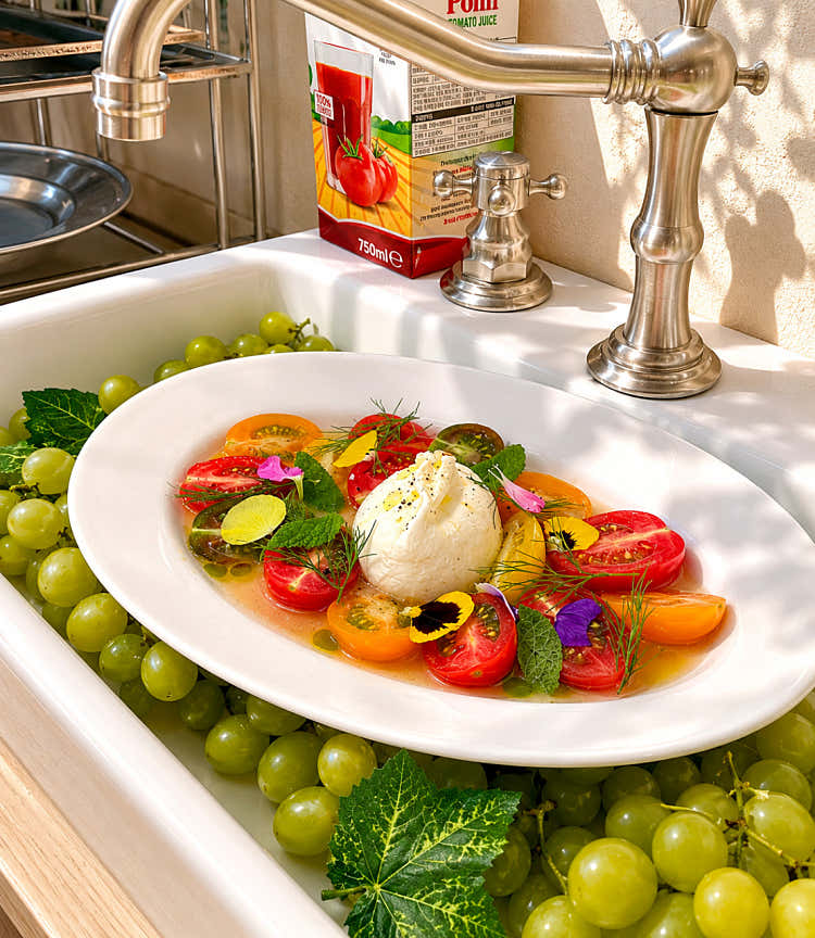 BURRATA cheese PLATE