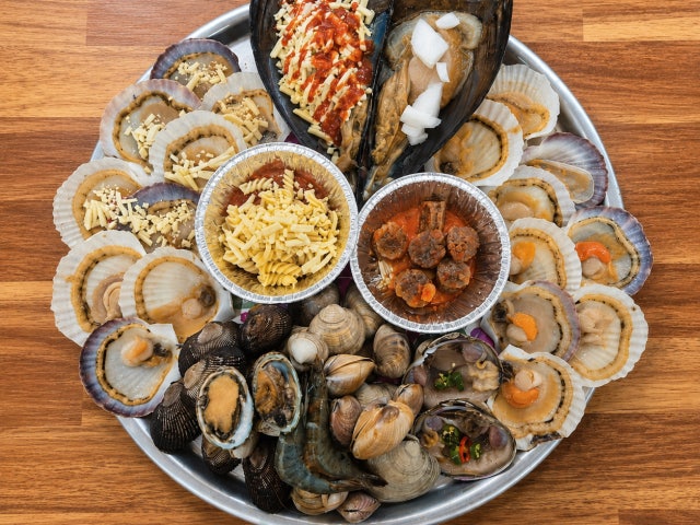 불멍 조개구이