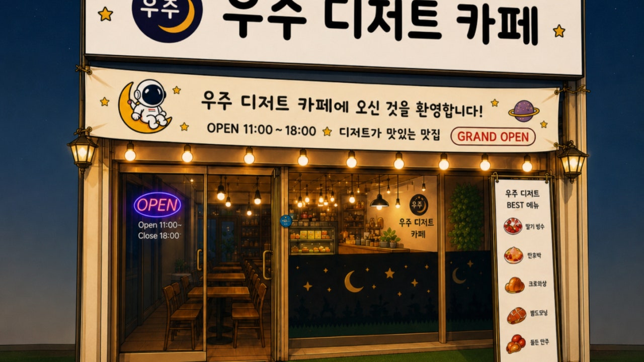 우주 디저트 카페