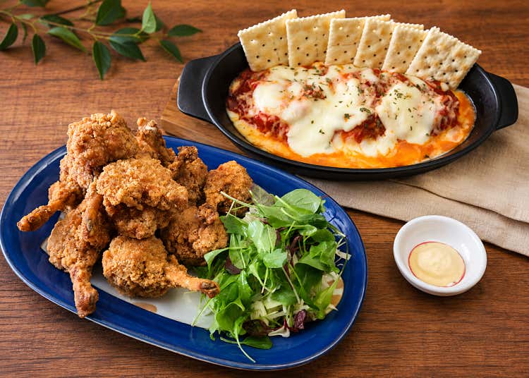 치즈그라탕+치킨튤립가라아게