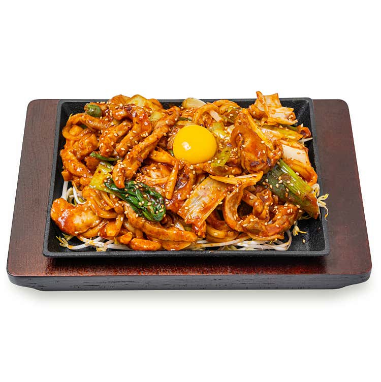 철판 소막창 볶음우동