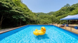 산과산사이펜션 가족 단체 복층 수영장