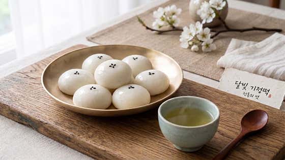 달빛기정떡 사진