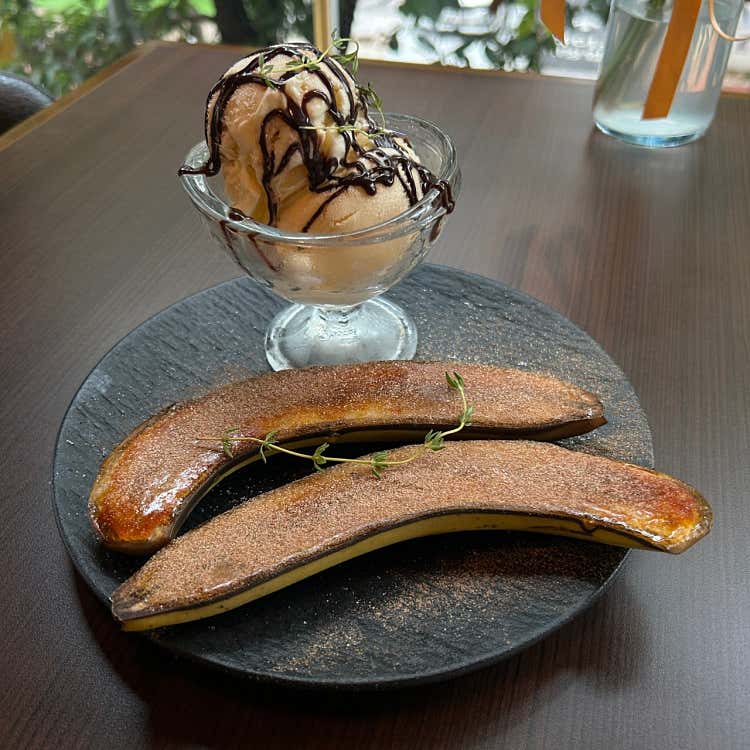 바나나 브륄레 & 아이스크림