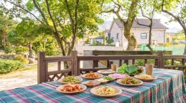참맑은아침단체애견스파독채커플펜션