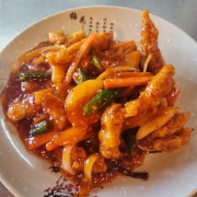 매운 탕수육