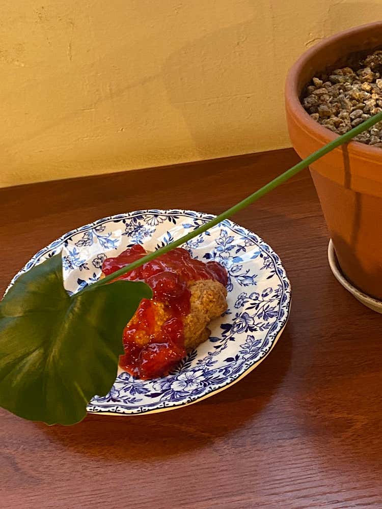 고메버터 플레인스콘+수제딸기콩포트