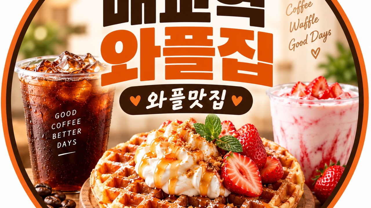 매교역 와플집