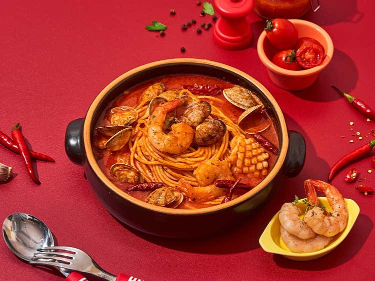 해산물 토마토 해장파스타