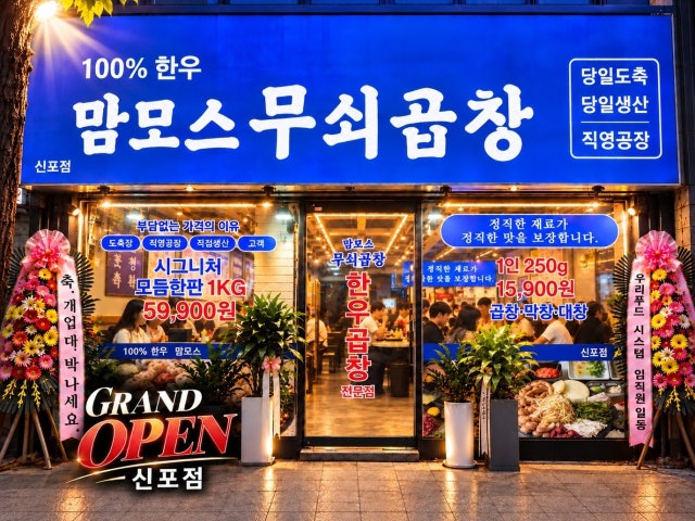 맘모스무쇠곱창 신포점