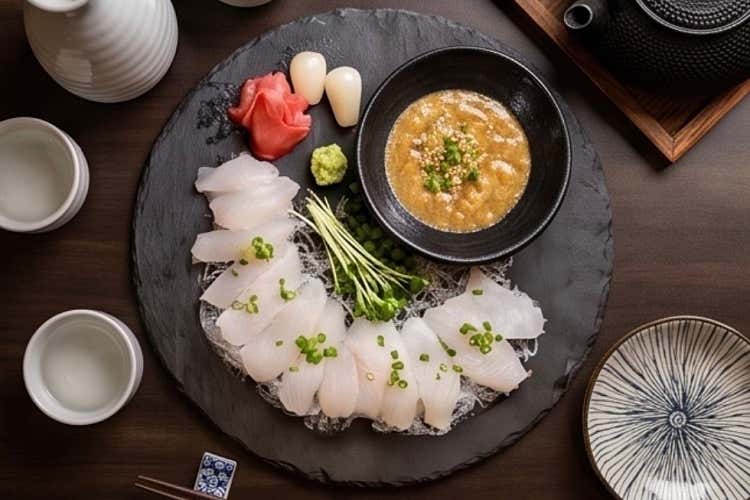 숙성 광어 고노와다