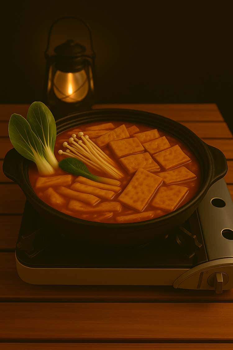 김치어묵우동전골
