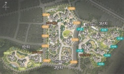 단지배치도-용인행정타운 두산위브