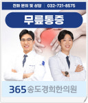 고관절, 무릎, 발목통증-송도한의원 365송도경희한의