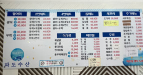 메뉴판-파도수산