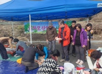 시산제 준비-핑크빛조아모산악회